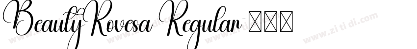 BeautyRovesa Regular字体转换